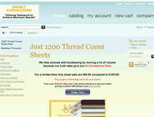 Tablet Screenshot of just1200threadcountsheets.com